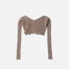 La maille Pralù Micro charm logo cardigan