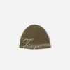 The Atelier beanie Jacquard logo beanie