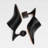 The Bisou mules Geometric-heel mules