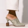 The Bisou mules Geometric-heel mules