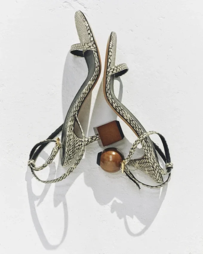 The Bisou sandals Geometric heel sandals
