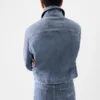 The Canevas de-Nîmes denim jacket Zipped denim jacket