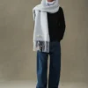 The Carro scarf Long fringe scarf