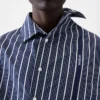 The Cuadro long-sleeve shirt Asymmetric Business-striped shirt