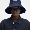 The de-Nîmes denim bucket hat Stitched bucket hat