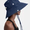 The de-Nîmes denim bucket hat Stitched bucket hat