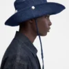 The de-Nîmes denim bucket hat Stitched bucket hat