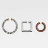 The ear jewelry Trio of geometric ear-cuffs