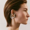 The ear jewelry Trio of geometric ear-cuffs