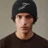 The Espiral beanie Embroidered monogram beanie