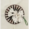The garlic Origami garlic-shaped bag charm