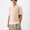 The Gio polo shirt Zipped knit polo shirt