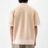 The Gio polo shirt Zipped knit polo shirt