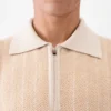 The Gio polo shirt Zipped knit polo shirt