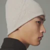 The J beanie Fine-ribbed beanie
