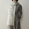 The Jacquemus scarf Fringe logo scarf