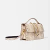 The large Bambino Cross-body metal flap bag