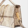 The large Bambino Cross-body metal flap bag