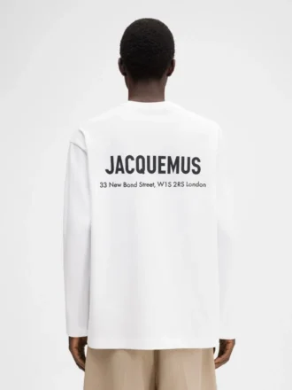 The London address long-sleeve t-shirt Long sleeve t-shirt with printed address and logo – sold exclusively online and in our London store