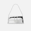 The long Bambino Long metal flap bag