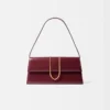 The long Bambino Long metal flap bag
