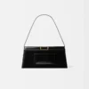 The long Bambino Long metal flap bag