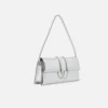 The long Bambino Long metal flap bag