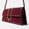 The long Bambino Long metal flap bag