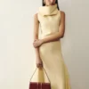 The long Bambino Long metal flap bag