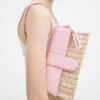 The long wicker Bambino Wicker flap bag