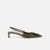 The low Duelo slingbacks Circle and square kitten heels