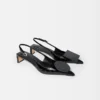 The low Duelo slingbacks Circle and square kitten heels