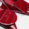 The low Duelo slingbacks Circle square kitten heels