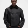 The Marino jacket Short shearling pea coat