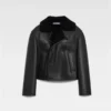 The Marino jacket Short shearling pea coat