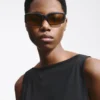 The Marino sunglasses Matte rectangular sunglasses