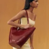 The medium Bambola Medium asymmetric bucket bag