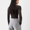 The Merino long-sleeve polo shirt Sheer knit polo