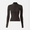 The Merino long-sleeve polo shirt Sheer knit polo