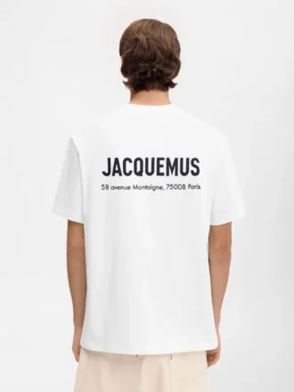 The Montaigne address t-shirt Short-sleeved t-shirt with logo and address – sold exclusively online and in our Paris store