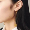 The Nodo earrings Asymmetric dangle earrings