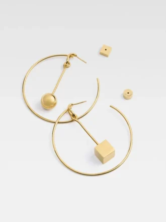 The Nodo hoops earrings Asymmetric hoop earrings