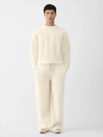 The Nuvola sweater Round-neck mohair sweater