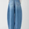 The Ovalo de-Nîmes denim pants High-waisted curved jeans