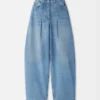 The Ovalo de-Nîmes denim pants High-waisted curved jeans