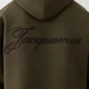 The piqué hooded cardigan Piqué knit hooded cardigan