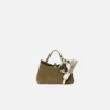 The leek Origami leek-shaped bag charm