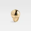 The Salon ring Crocodile-motif circle ring