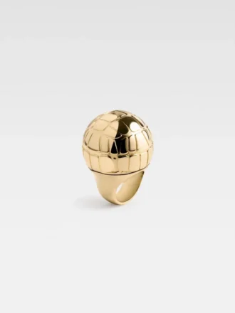 The Salon ring Crocodile-motif circle ring