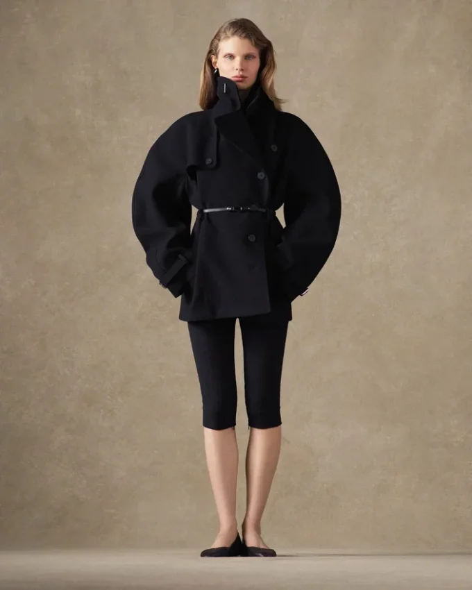 The short Ovalo trench coat Hourglass trench coat